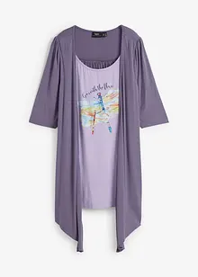 T-shirt 2 en 1 en viscose, bonprix