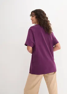Lot de 5 T-shirts longs et amples à col V, bonprix