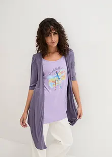 T-shirt 2 en 1 en viscose, bonprix