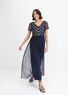 Robe longue à sequins, bonprix