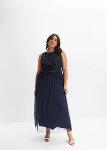 Robe longue brodée de sequins, bonprix