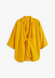 Blouse kimono en lin mélangé, bonprix