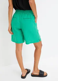 Short en lin mélangé avec taille élastiquée, bonprix
