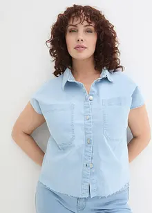 Blouse en jean boxy, bonprix