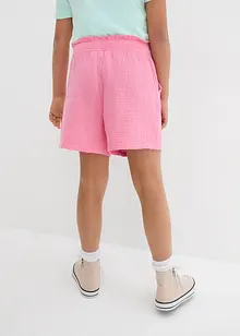 Short en mousseline coton pour fille, bonprix