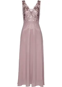 Robe longue brodée de sequins, bonprix