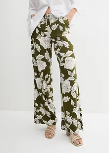 Pantalon palazzo imprimé en viscose, bonprix