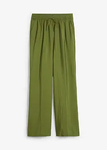 Pantalon ample à taille élastiquée en viscose mélangée, bonprix