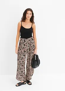 Pantalon palazzo avec fente, bonprix