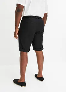 Bermuda à taille élastiquée en lin mélangé, Regular Fit, bonprix