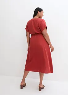 Robe avec lin mélangé, bonprix