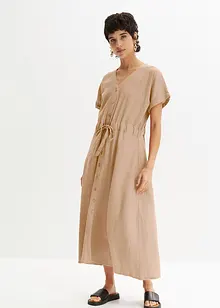 Robe avec lin mélangé, bonprix