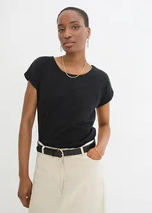 T-shirt coton et soie, bonprix
