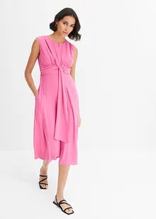 Robe drapée longueur midi, bonprix