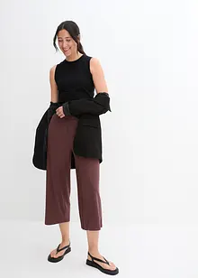 Jupe-culotte en jersey côtelé avec taille confortable, bonprix