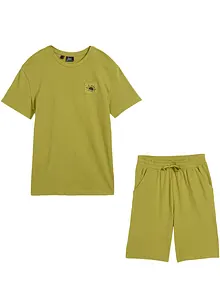 T-shirt et short coton garçon (ens. 2 pces.), bonprix