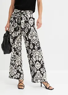 Pantalon palazzo à taille confortable, bonprix