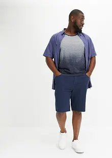 Chemise manches courtes en lin mélangé, bonprix