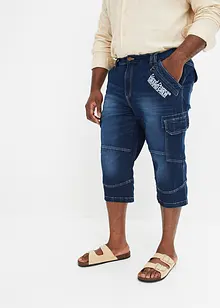 Jean 3/4 avec poches cargo, Loose Fit, John Baner JEANSWEAR