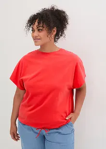 T-shirt manches courtes avec détail noué à la base, bonprix