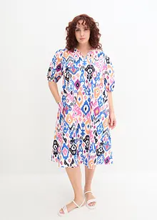 Robe en popeline de coton avec poches, longueur mi-mollet, bonprix