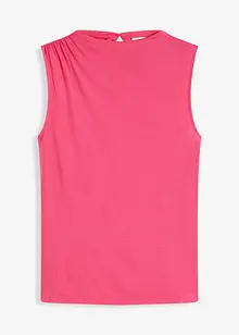 Top en viscose fluide avec détail froncé, bonprix