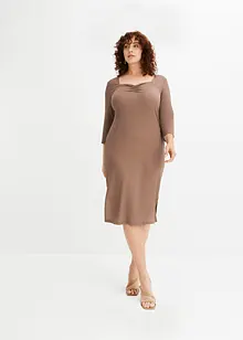 Robe midi en crêpe léger, bonprix