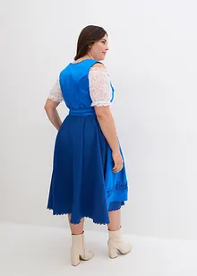 Dirndl à tablier en satin brodé (ens. 2 pces), bonprix