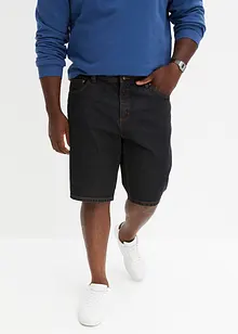 Bermuda en jean avec taille élastiquée sur les côtés, Classic Fit, bonprix