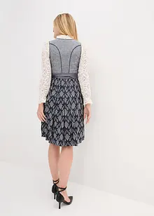 Dirndl avec jacquard et tablier (ens. 2 pces), bonprix