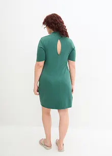 Robe en jersey à col montant, manches 1/2, bonprix