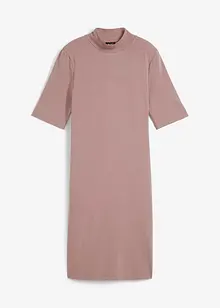 Robe en jersey à col montant, manches 1/2, bonprix