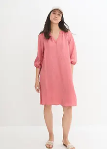 Robe-tunique en tissu texturé, longueur genou, bonprix