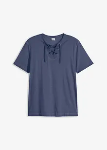 T-shirt en coton avec laçage, bonprix