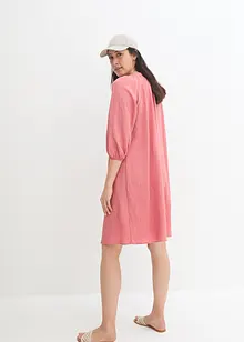 Robe-tunique en tissu texturé, longueur genou, bonprix