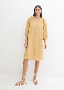 Robe-tunique en tissu texturé, longueur genou, bonprix