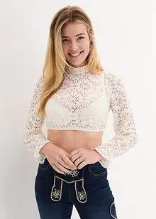 Blouse Dirndl à dentelle, bonprix