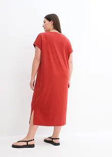 Robe midi en jersey côtelé, bonprix