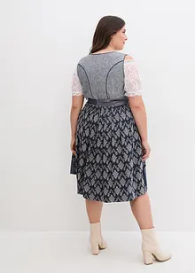 Dirndl avec jacquard et tablier (ens. 2 pces), bonprix