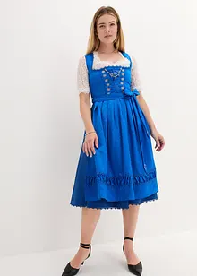 Dirndl à tablier en satin brodé (ens. 2 pces), bonprix