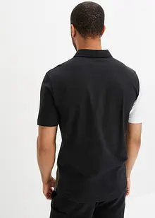 Polo zippé en coton stretch, Slim Fit, bonprix