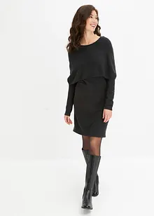 Robe en maille à col réglable, bonprix