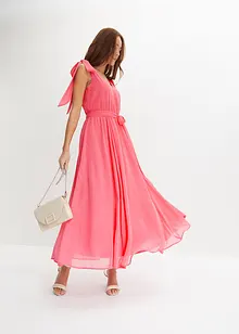 Robe en crêpe nouée sur les épaules, bonprix