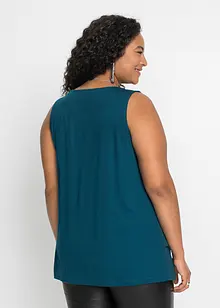 Top en viscose à encolure zippée, bonprix