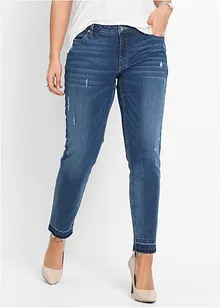 Jean skinny taille basse, raccourci, bonprix
