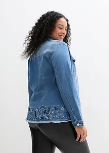 Veste en jean avec broderies, bonprix