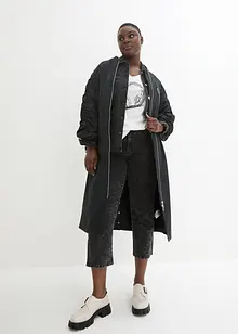 Manteau léger avec col en bord-côtes, bonprix