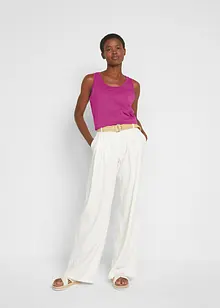 Lot de 5 débardeurs longs 100% coton, bonprix
