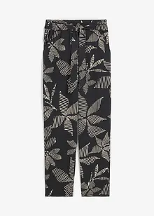 Pantalon taille élastiquée avec lien à nouer, bonprix