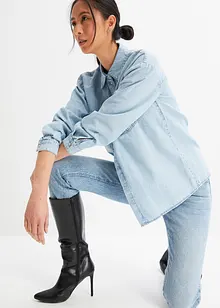 Jean droit taille haute, peu stretch, bonprix